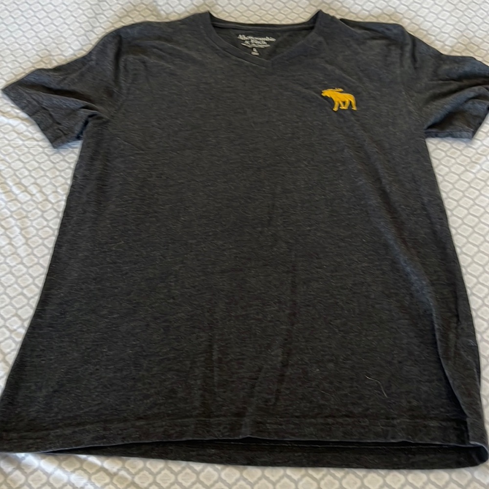 Abercrombie & Fitch gray v neck size large